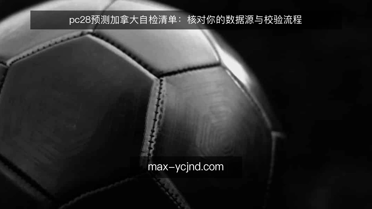 pc28预测加拿大自检清单：核对你的数据源与校验流程